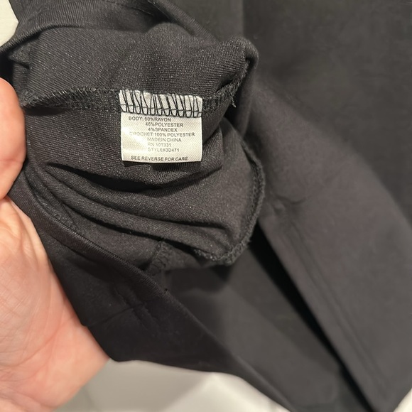 Charlotte Russe Black Dress with Lace Detail - Picture 5 of 5